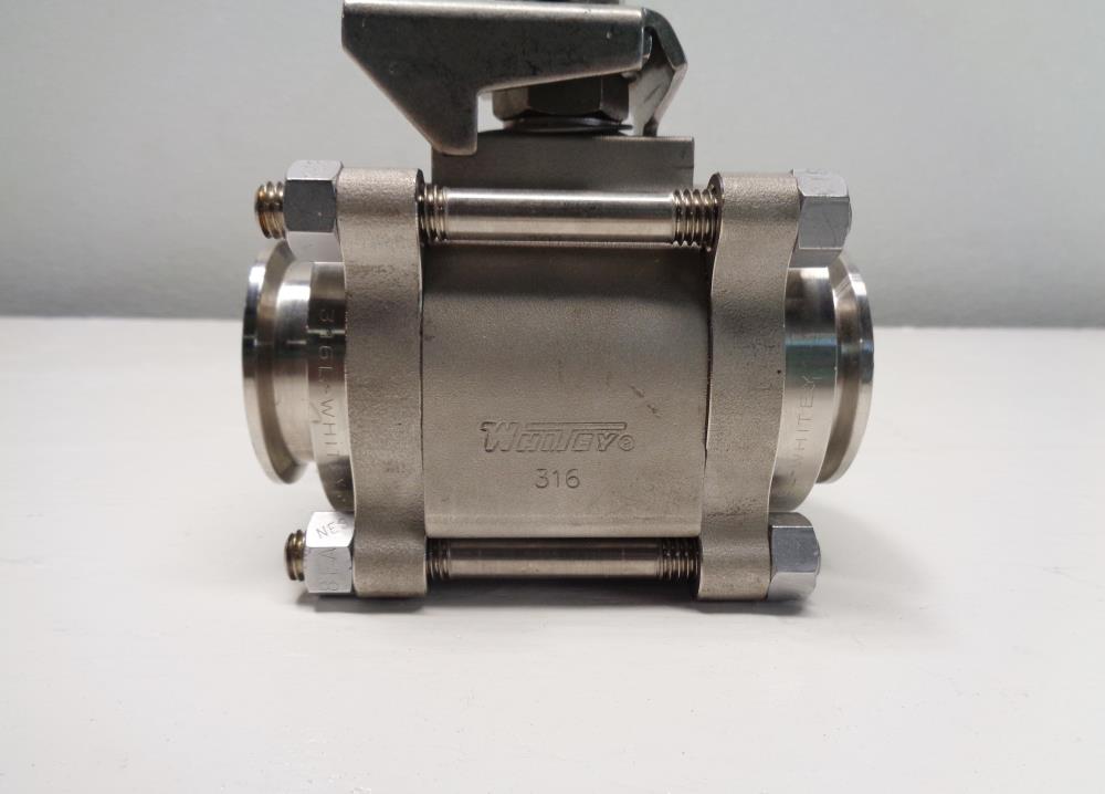 Whitey 1-1/2" Full-Port Sanitary Ball Valve, Stainless Steel #SS-67TSSC24